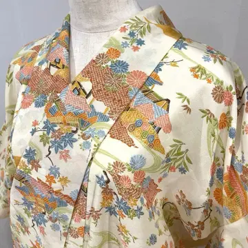 다이쇼 로망 쇼와 레트로 앤티크 도행 기모노 겉옷 와양절충 리메이크