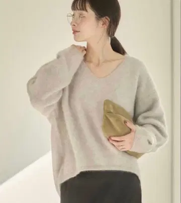 plage 플라주 Fur V Nuance 풀오버