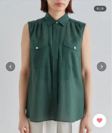 슬리브리스 사파리 셔츠 마르티니크 martinique 그린