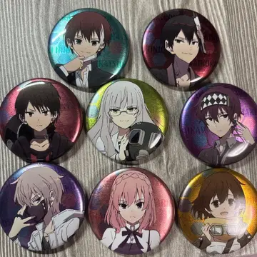 나카노히토게노무 메탈릭 캔뱃지 8개 세트