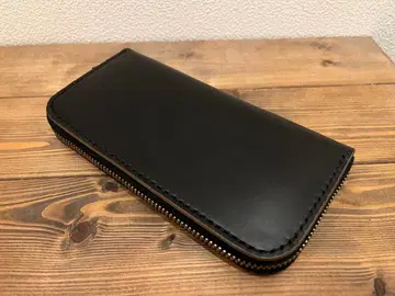 새상품 1점 호스바트 롱지퍼 지갑 올 손바느질