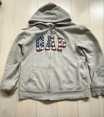 GAP 미국 국기 디자인 집업 후드티