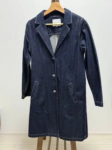 Sevendays-Sunday 다크 데님 롱 코트