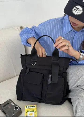 DISCOAT/ 유틸리티 퍼프 토트백