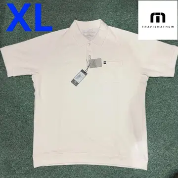 새상품 미사용 트래비스 매튜 반팔 피케 셔츠 화이트 XL