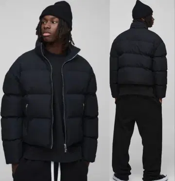 [ 미사용 새상품 ] 블랙 다운 지퍼 자켓