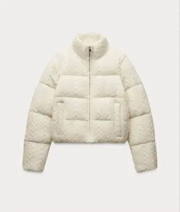 ZARA 도트 무늬 퀼팅 아우터