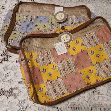 애프터눈 티 트래블 파우치 크로스 케이스 L 사이즈 새상품 세트