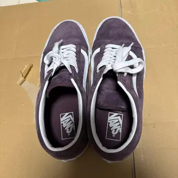 VANS 퍼플 스웨이드 로우컷 스니커즈
