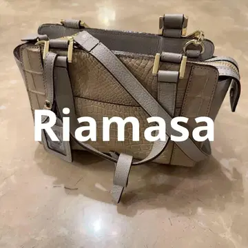 새상품 riamasa 리얼 악어 가죽 2웨이 백 숄더/핸드