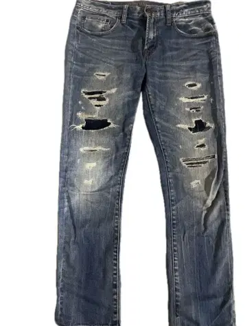AMERICAN EAGLE 데미지 진 데님 블루