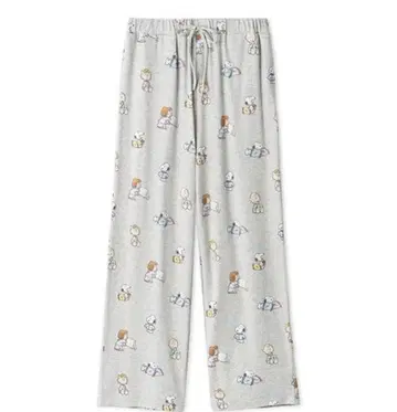 완판템 [ PEANUTS ] 오리지널 아트 올 패턴 롱 팬츠 그레이