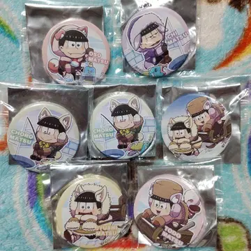 오소마츠 6쌍둥이 다이치 케모미미 캔뱃지 7개 세트