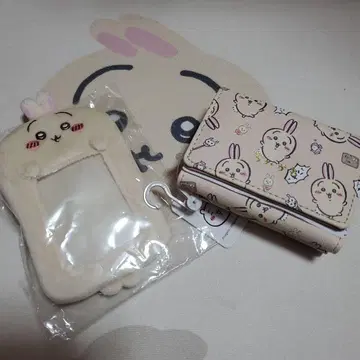 치이카와 (먼작귀) 토끼 지갑 아베일 가마구치 지갑 카드 홀더 덤 포함.