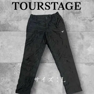 [ 새상품급 ] TOURSTAGE/충전솜 퀼팅 팬츠/방한 골프웨어