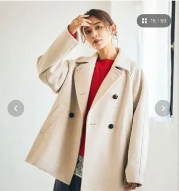 studio CLIP 울라이크 코트 아이보리 PF 사이즈