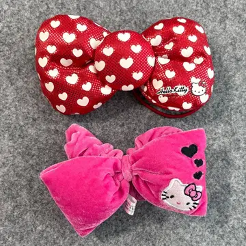 헬로키티 리본 머리끈 스크런치