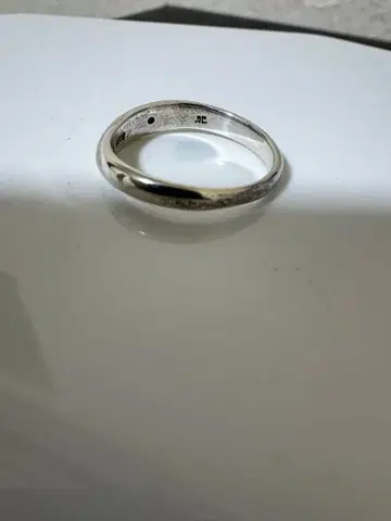 다야 실버 950 심플 밴딩 링