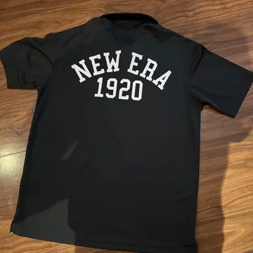 NEW ERA 블랙 피케 셔츠 L