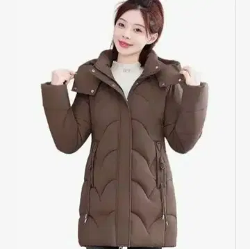 다운 자켓 브라운