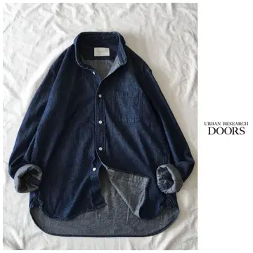 어반 리서치 [세탁 가능] 빈티지 워시 가공 데님 셔츠