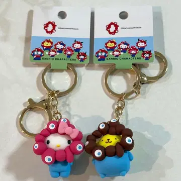 미야쿠미야쿠 입체 마스코트 키링 파스텔 키티 폼폼푸딩