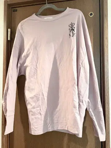 pium Heart padlock 오버 사이즈 롱 T셔츠