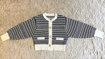 스트랩 긴팔 가디건