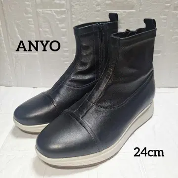 [ 새상품급 ] ANYO 에이엔와이오 사이드 고어 부츠 블랙 24cm