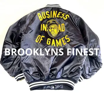 레어 cardinal BROOKLYNS FINEST 바시티 자켓 블랙