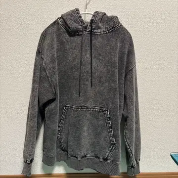 CLEL 헤비 웨이트 빈티지 디자인 후드티 그레이 계열 XS