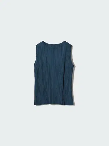 UNIQLO 플리츠 슬리브리스 T&플리츠 스트레이트 팬츠 SET