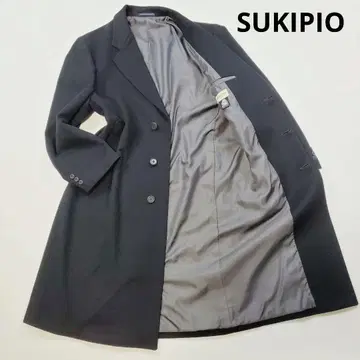 [스키피오] 맥시 길이 115cm 캐시미어 혼방 체스터 코트 울