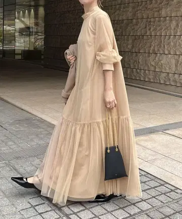 카프리슈레마쥬 [ 완판템 ] 포멀 원피스 드레스 베이지 결혼식