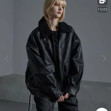 PU 보아 플라이트 자켓/블루종 cussil