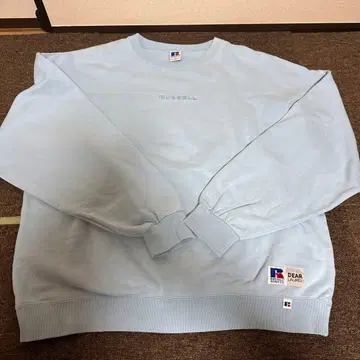 RUSSELL 라이트 블루 맨투맨 L 사이즈