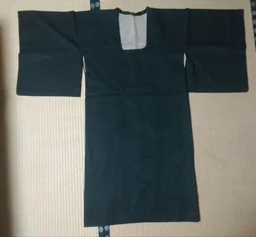 일본 의류 코트 (도행 코트) 겉옷 순수 실크풍 블랙 원단 패턴 있음