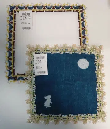 치카자와 레이스 타월 손수건 2장 세트 달맞이 토끼 계란간장밥