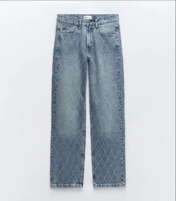[ 완판템 ] ZARA 미드 라이즈 데님 팬츠 큐빅 AI49