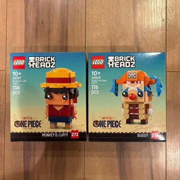 LEGO BRICK HEADZ 몽키 D 루피 & 배기
