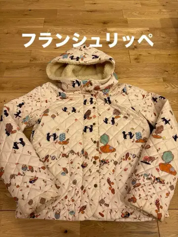 프랑슈리페 아우터 퀼팅 보아 빨간 망토