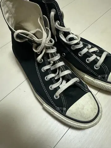 ALL STAR 블랙 하이컷 스니커즈 박스 포함