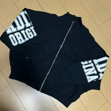 아디다스 오리지널스 돌먼 소매 빅 로고 저지 자켓 블루종