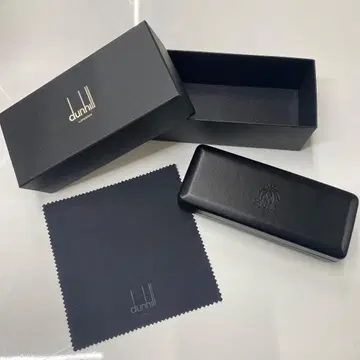 dunhill 안경 케이스 + 안경닦이 + 빈 박스.