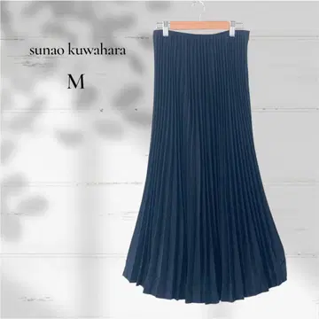 스나오 쿠와하라 / 플리츠 스커트 롱 스커트 블랙