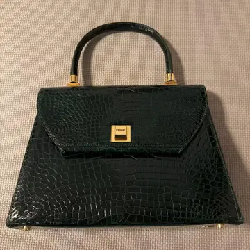 FERRE 다크 그린 핸드백