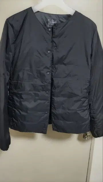 [ 무인양품 ] [ 새상품급 ] 경량 다운 포켓터블 노카라 자켓