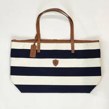 새상품급 Felisi 페리지 보더 토트백 화이트/파랑