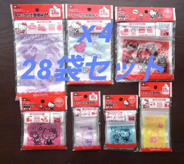 [ 새상품/미사용품 ] 산리오 / 헬로키티 지퍼 정리 봉투 28개 세트