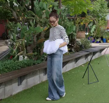 [ Bibiy. ] FRANCINE TULLE TOP 네이비